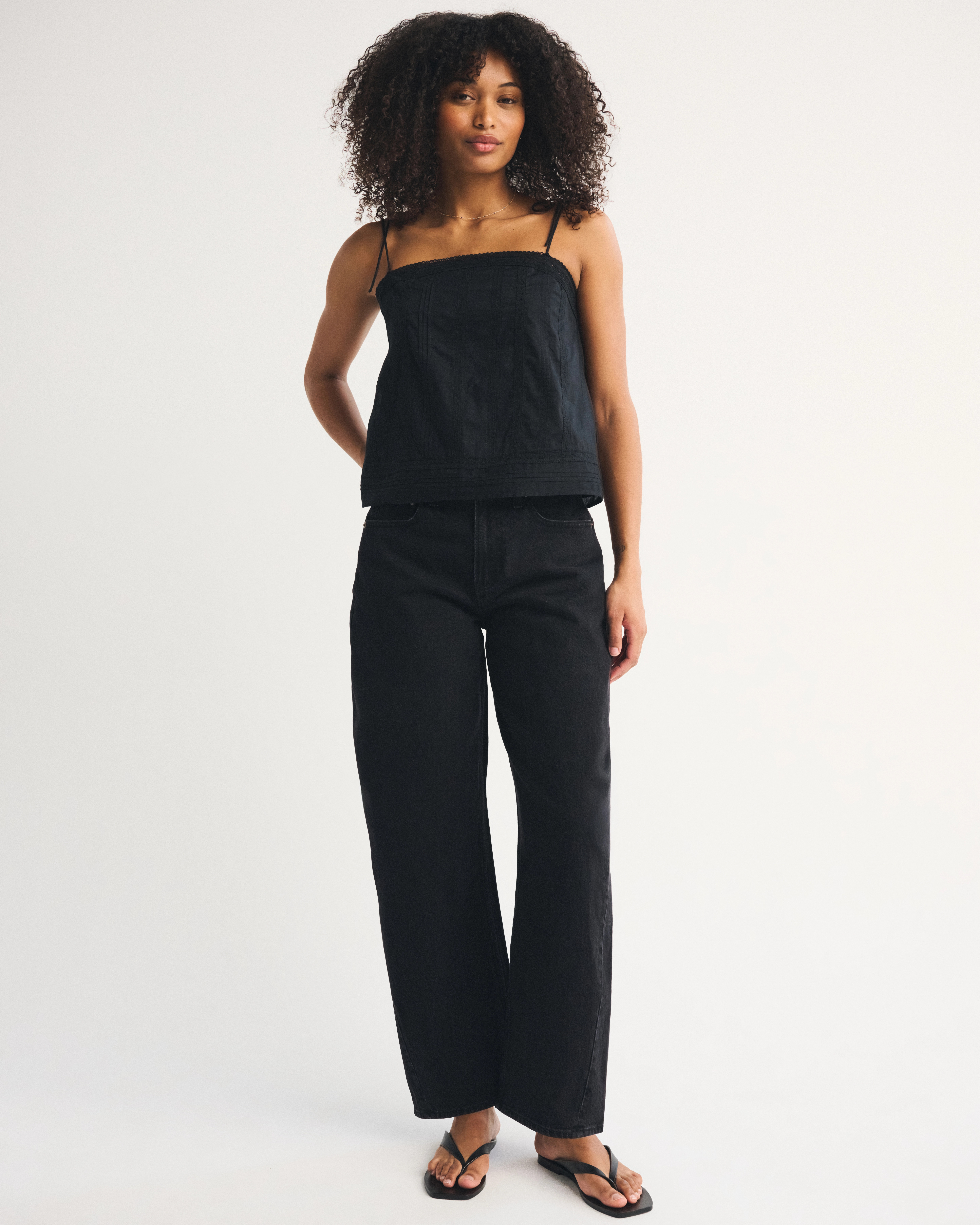 Curve Love High Rise Barrel Jean | Abercrombie & Fitch (US)