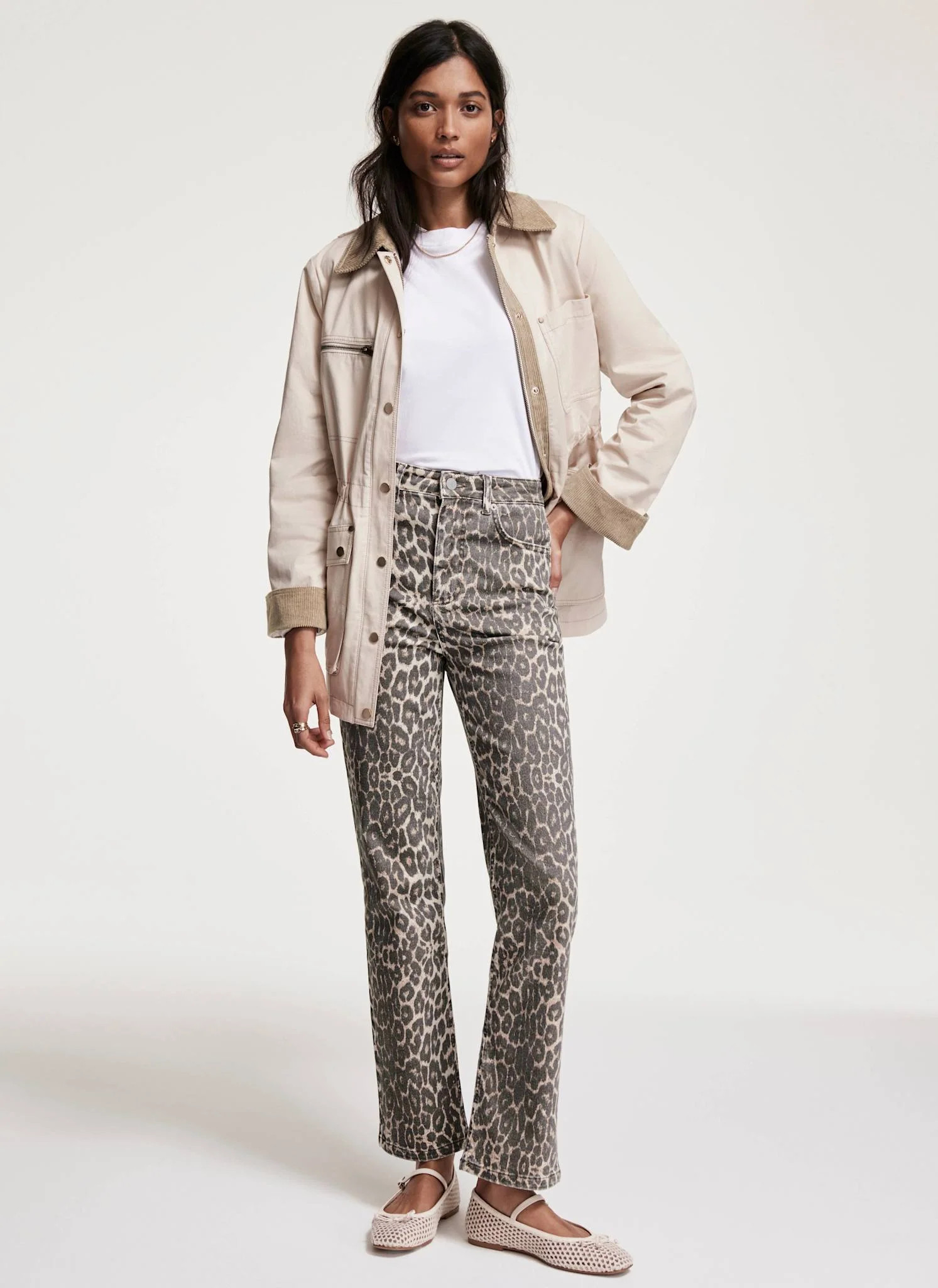 Leopard Print Slim Jeans | Mint Velvet - US