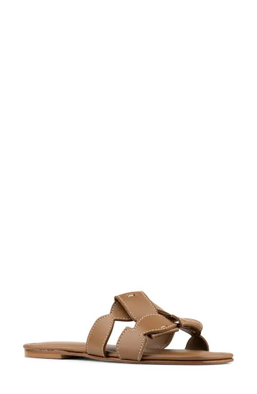 Donald Pliner Gabrey Slide Sandal in Saddle at Nordstrom, Size 6.5 | Nordstrom