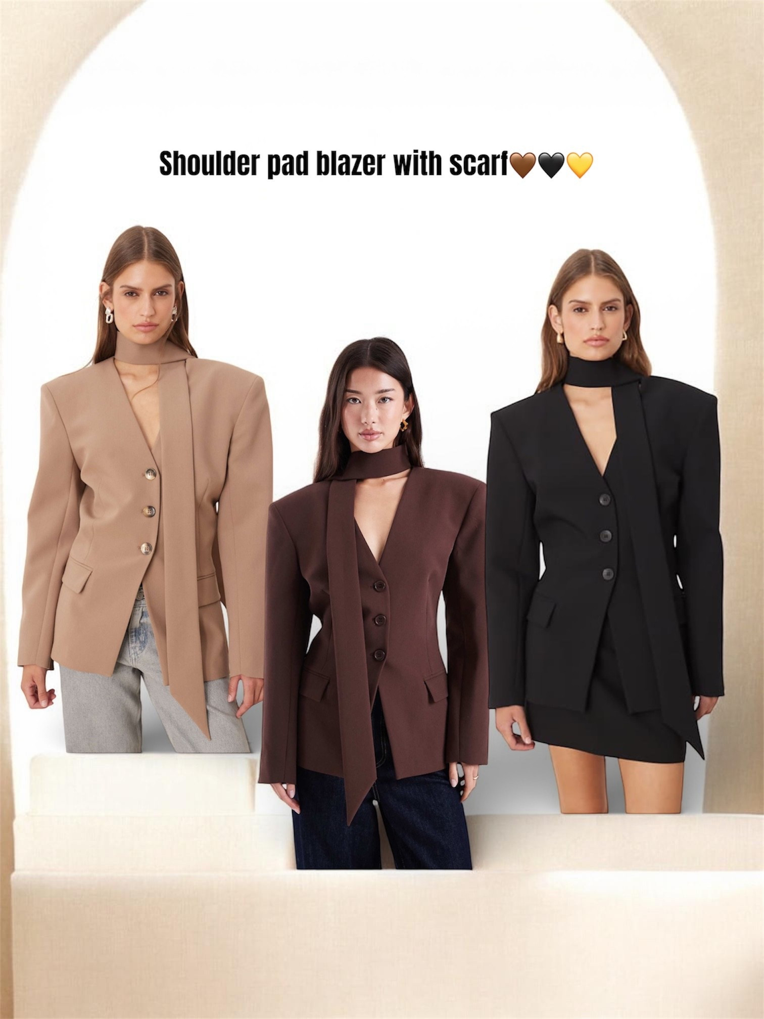 Shoulder bad blazer with scarf😍

#LTKwinter #LTKuk #LTKFashionMonth