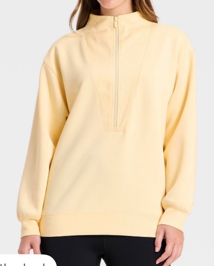 Butter yellow quarter zip! Looks like another high end brand with amazing quality fabric

#LTKmomlife #LTKfitnessgoals #LTKActive