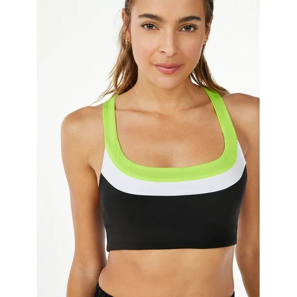 Love & Sports Women's Sophia Compression Sports Bra | Walmart (US)