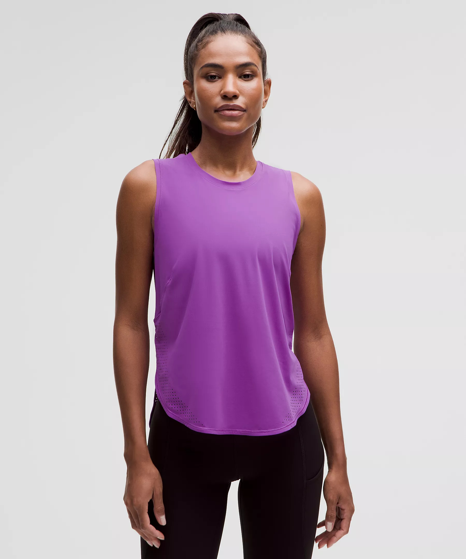 High-Neck Split-Hem Running Tank Top | Women's Sleeveless & Tank Tops | lululemon | Lululemon (US)