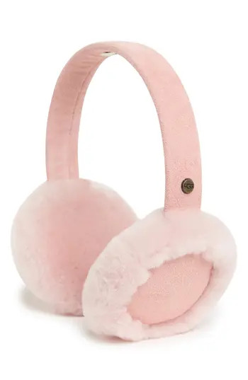 UGG® Genuine Shearling Earmuffs in Pink Cloud at Nordstrom Rack | Nordstrom Rack