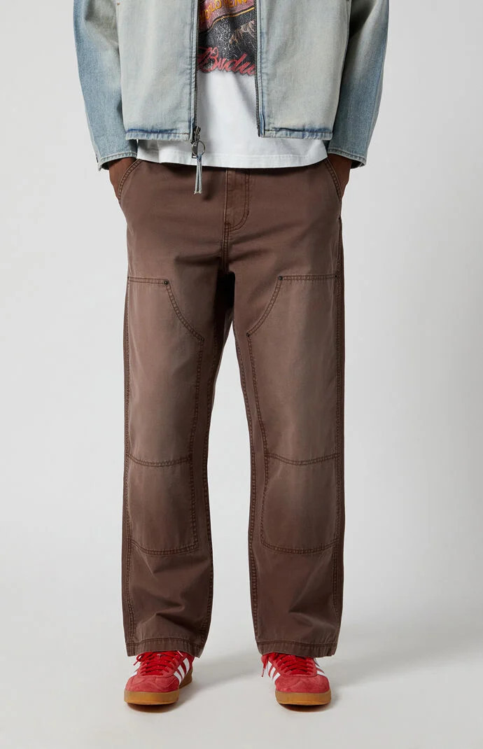 Men's Brown Baggy Carpenter pants - Size 29 | PacSun