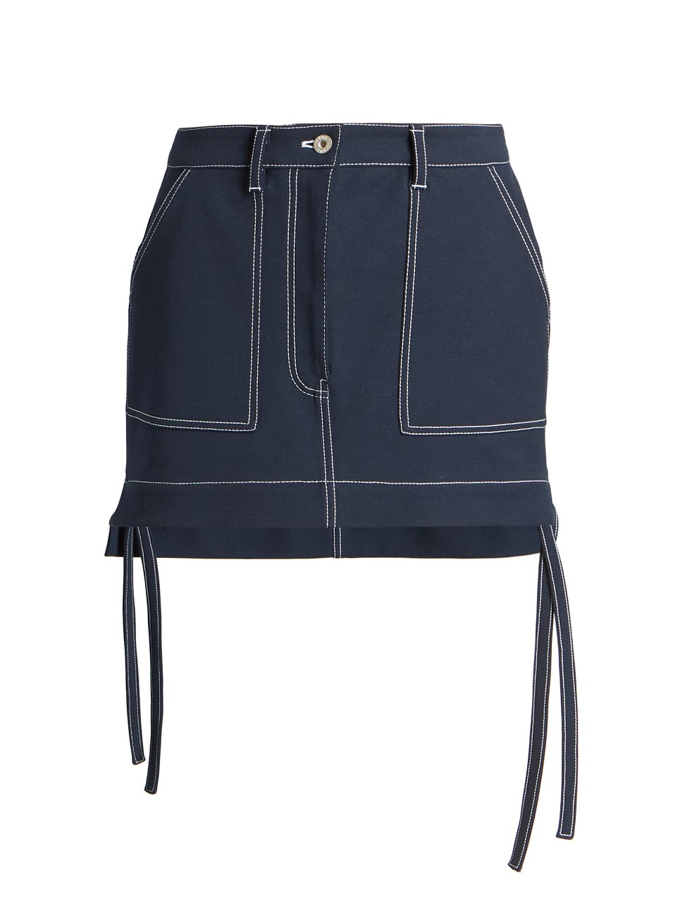 Women's Workwear Canvas Miniskirt - Dark Blue - Size 00 | Saks Fifth Avenue