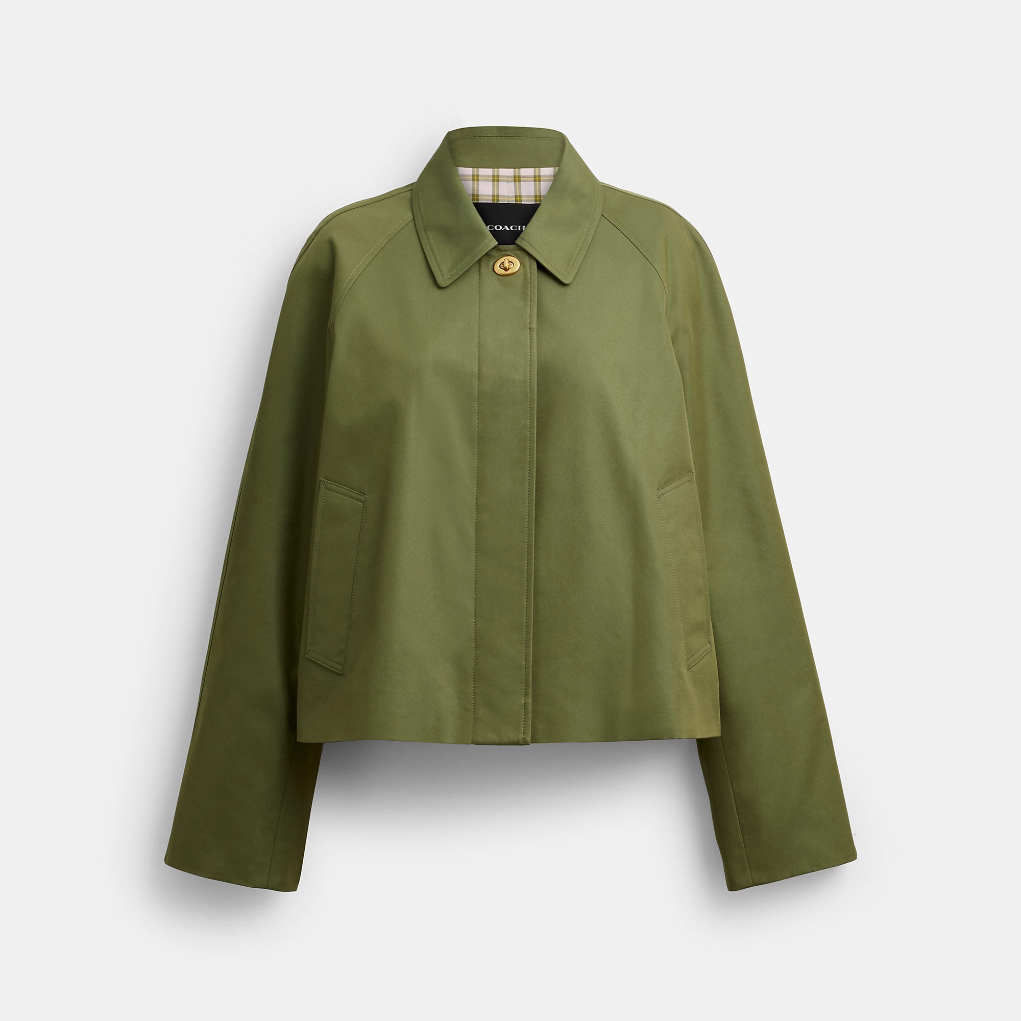 Coach Outlet Swing Trench Coat - Women's Jackets - Vine, Size: Medium | Coach Outlet US