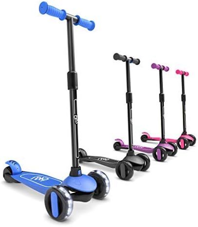 6KU 3 Wheels Kick Scooter for Kids and Toddlers Girls & Boys, Adjustable Height, Learn to Steer w... | Amazon (US)