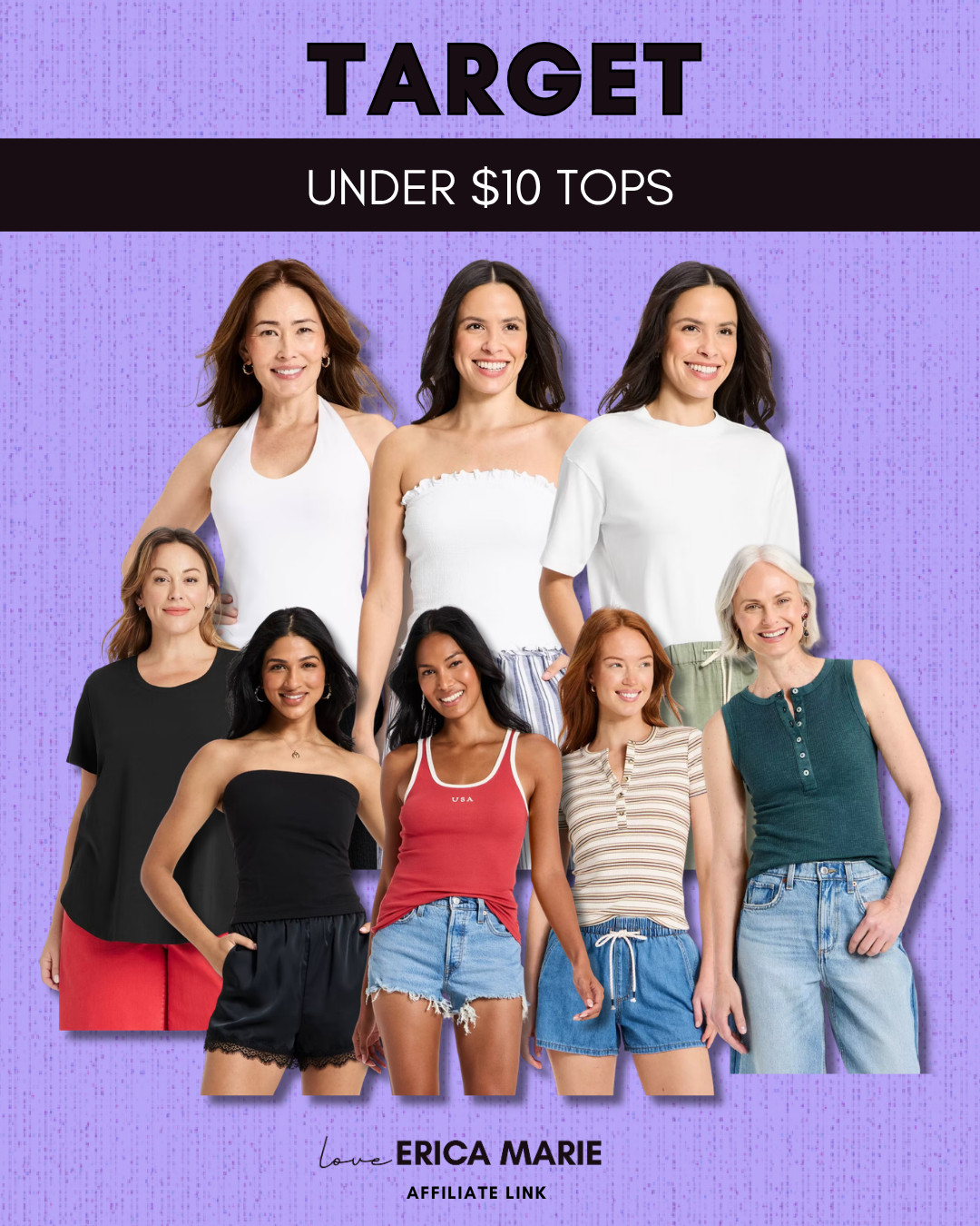If you need some cute, easy-to-style summer tops and a last-minute outfit for the 4th of July, I found a bunch of options all under $10! They’re perfect for pairing with your favorite jeans or shorts. 

 #LTKootd #LTKmomlife #LTKSaleAlert