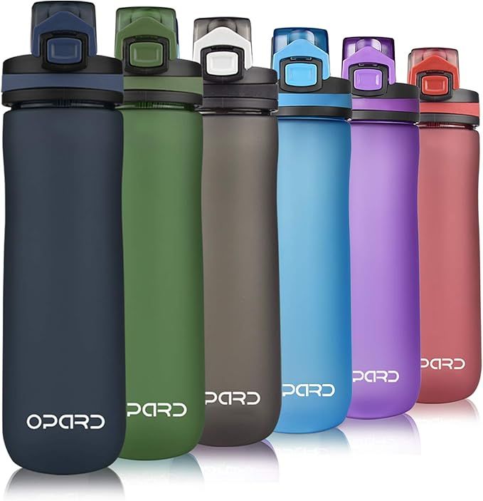 Opard Sports Water Bottle, 20 Oz BPA Free Non-Toxic Tritan Plastic Water Bottle with Leak Proof F... | Amazon (US)