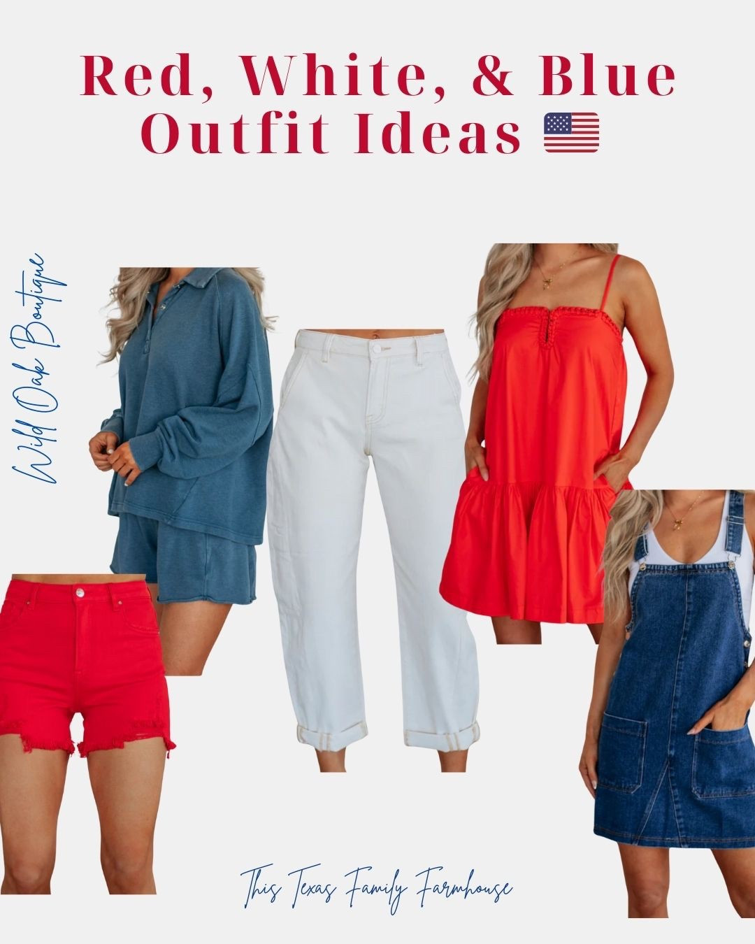 Cute Outfit Ideas for those Red, White, & Blue Summer holidays!! 🇺🇸 ….I love how these are simple, but also something that can be worn anytime of the year! 

4th of July| Memorial Day| Labor Day | summer holidays | outfit Inspo | summer outfit | women over 30 | mom style 

#LTKFindsUnder100 #LTKSeasonal #LTKStyleTip
