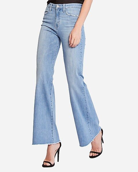 Flying Monkey Super High Waisted Bell Flare Jeans | Express