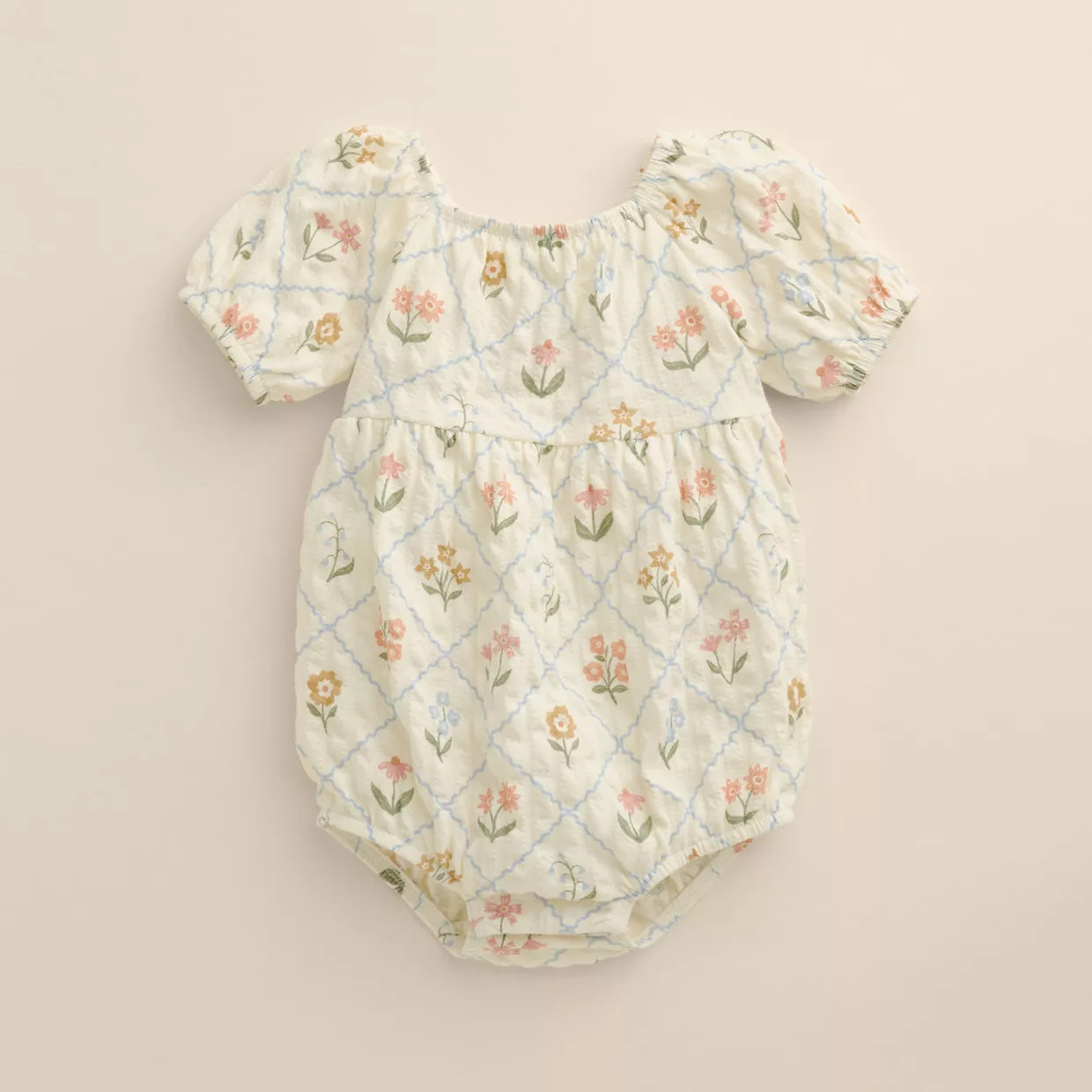 Baby Girl Little Co. by Lauren Conrad Puff Sleeve Bubble Bodysuit | Kohl's