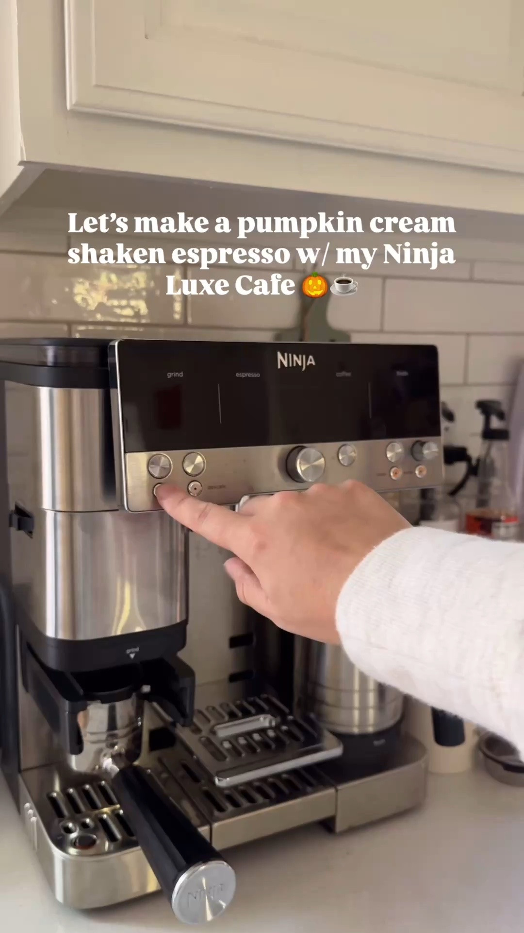 Favorite and easy espresso machine to use!

PUMPKIN CREAM COLD BREW RECIPE:

Brew 2 espresso shots over 1 tbsp brown sugar and 1 pump brown sugar syrup

Make pumpkin cream cold foam
- 3 tbsp heavy cream
- 3 tbsp milk
- 1 tbsp pure pumpkin
- 1 pump pumpkin spice syrup

Froth.

Grab a shaker, dump your brewed espresso, brown sugar and syrup into it. Add ice. Shake.

Dump everything in the shaker into a glass. Fill with more ice.

Add milk of choice but leave some room at the top.

Slowly pour frothed cold foam on top.

Add sprinkles of cinnamon.

DONE ✨

Love sharing my coffee recipes and drink mixtures with you 💖

#LTKvlog #LTKmorningroutine #LTKHome