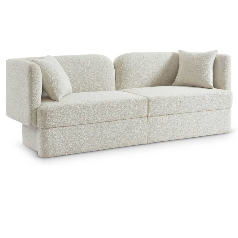 Meridian Furniture Marcel Cream Sofa | Walmart (US)