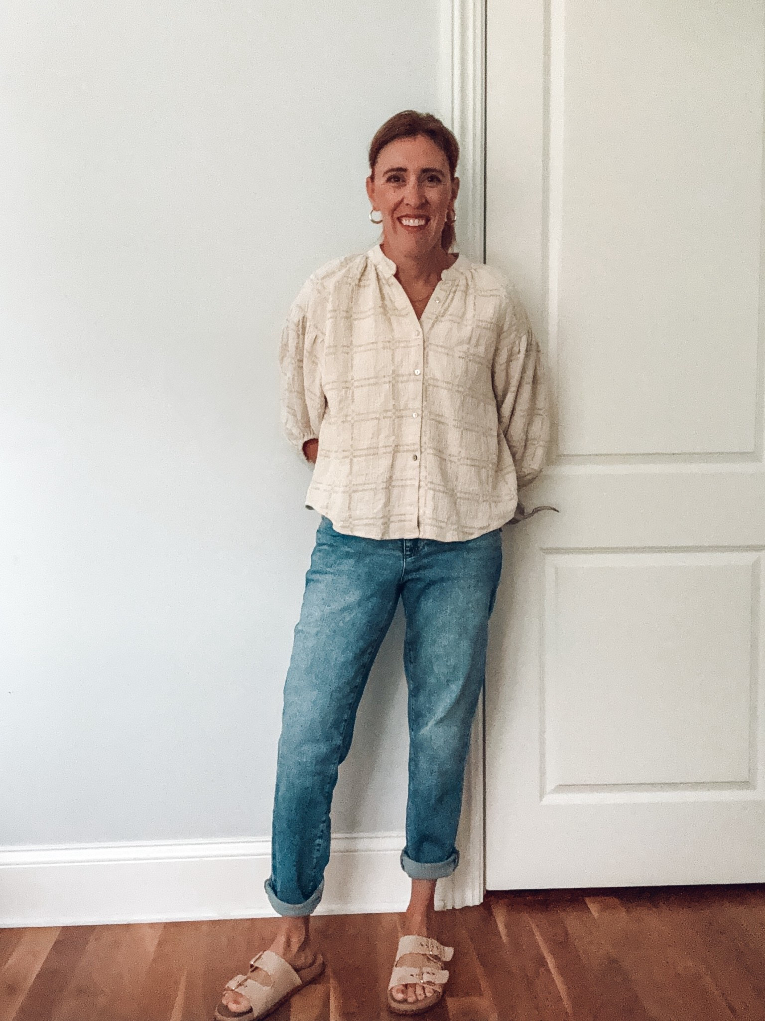 Top is from Nuuly box but everything else fits so well and great prices! Jeans fit true to size, wearing a 27

#LTKWorkwear #LTKFindsUnder50 #LTKStyleTip