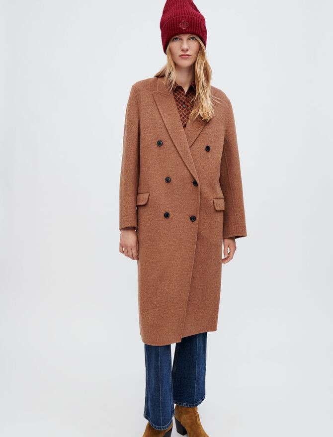 122GALARITA Double-faced marl coat | Maje EU