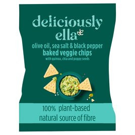 Deliciously Ella Olive Oil Sea Salt & Black Pepper Chips | Ocado | Ocado
