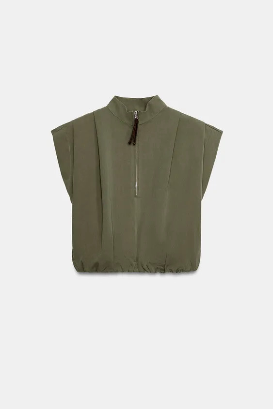 PLEATED BALLOON BODICE | Zara US