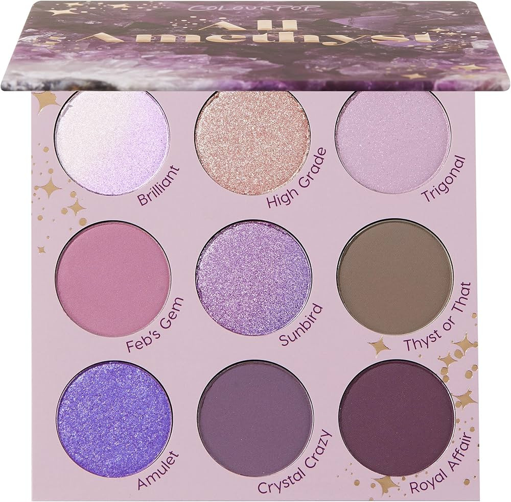 ColourPop All Amethyst Eyeshadow Palette - Metallic Opalescent with Duo Chrome Finishes - High-Pi... | Amazon (US)