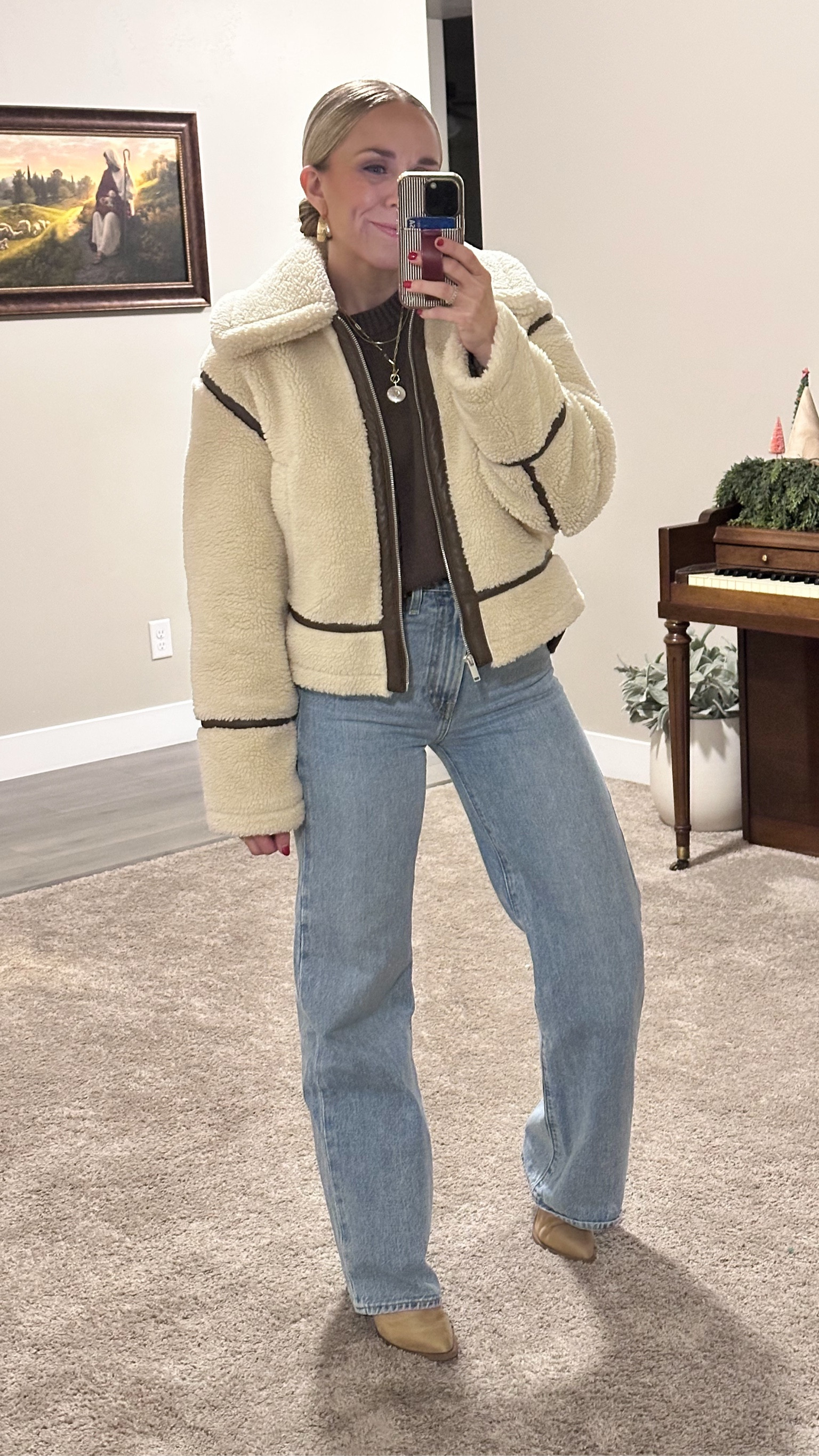 Wha to word to dinner with friends last night!

Favorite sweater and jacket! In size small in both.

These are the most flattering jeans ever! True to size. 30% off!


#LTKHoliday #LTKGiftGuide #LTKSeasonal