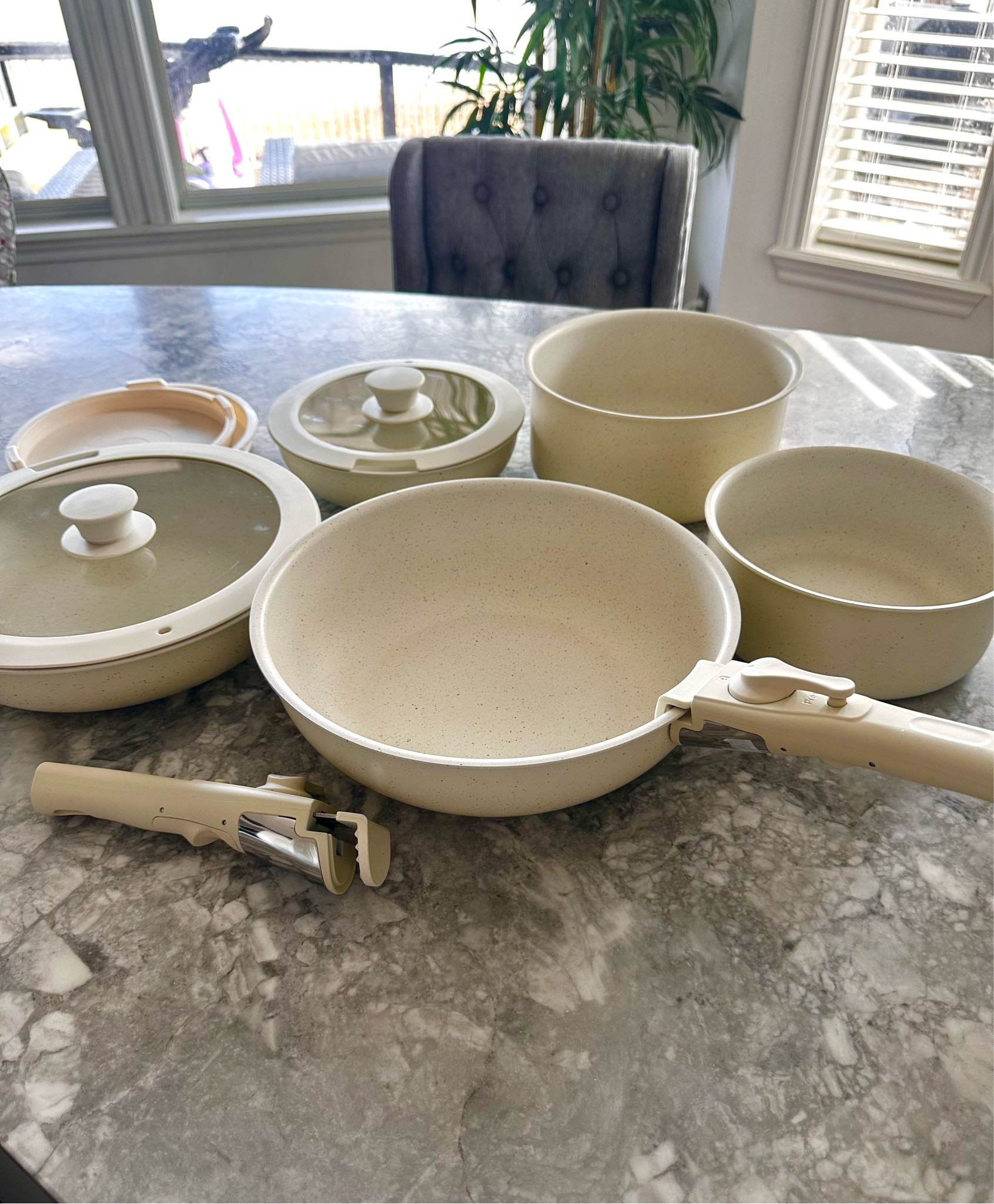 Ceramic cookware set with removable handles and storage tops! 

#LTKGiftGuide #LTKMostLoved #LTKSaleAlert