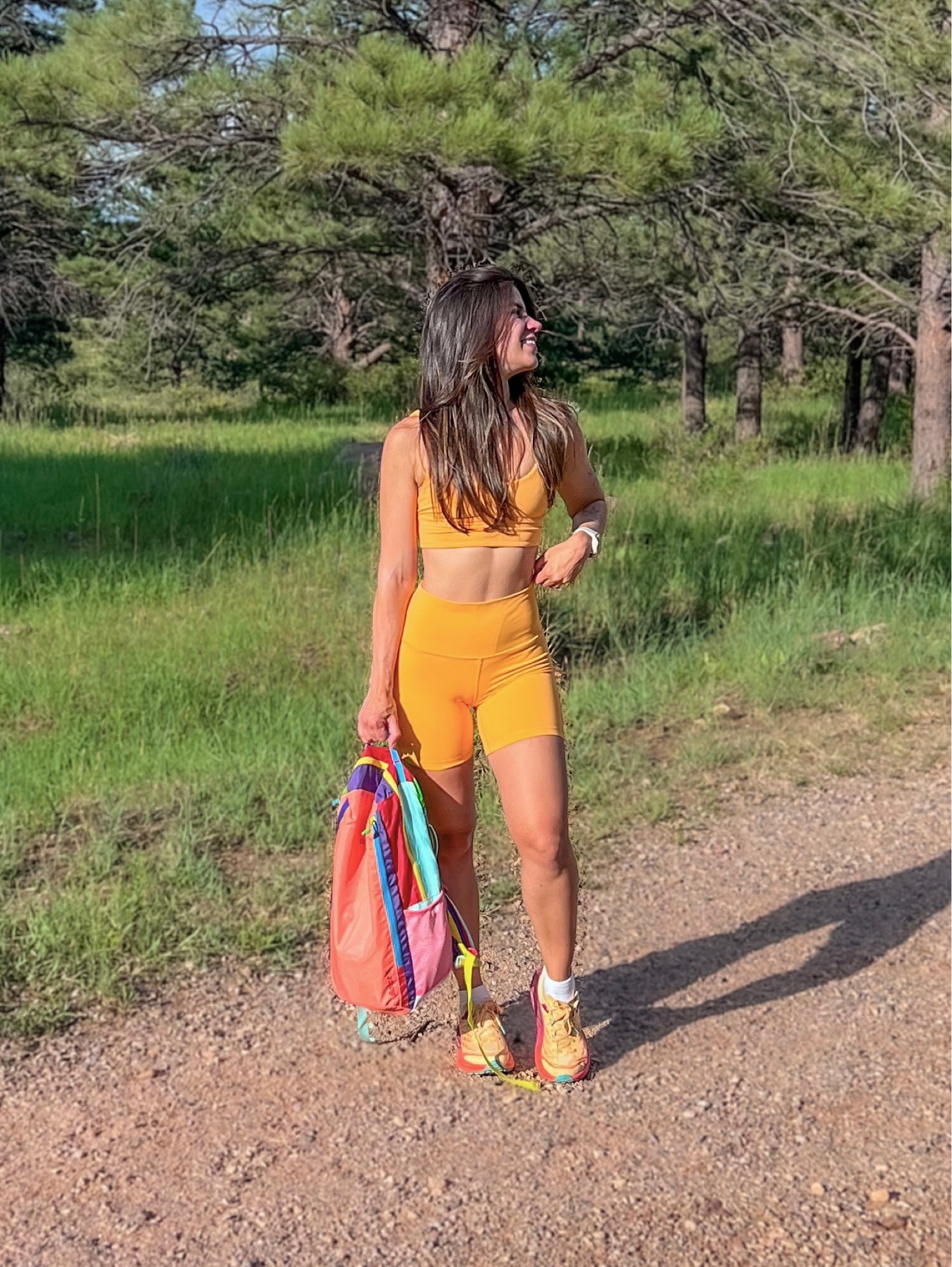 The cutest set in the color Mango! The exact set in this color is sold out, but I’ve linked a bunch of other options that come in Mango! 