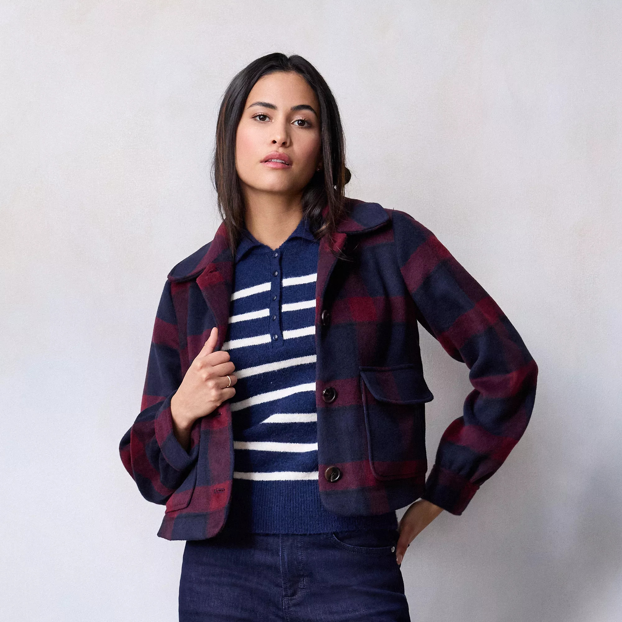 Women's LC Lauren Conrad Plaid Shacket | Kohl's