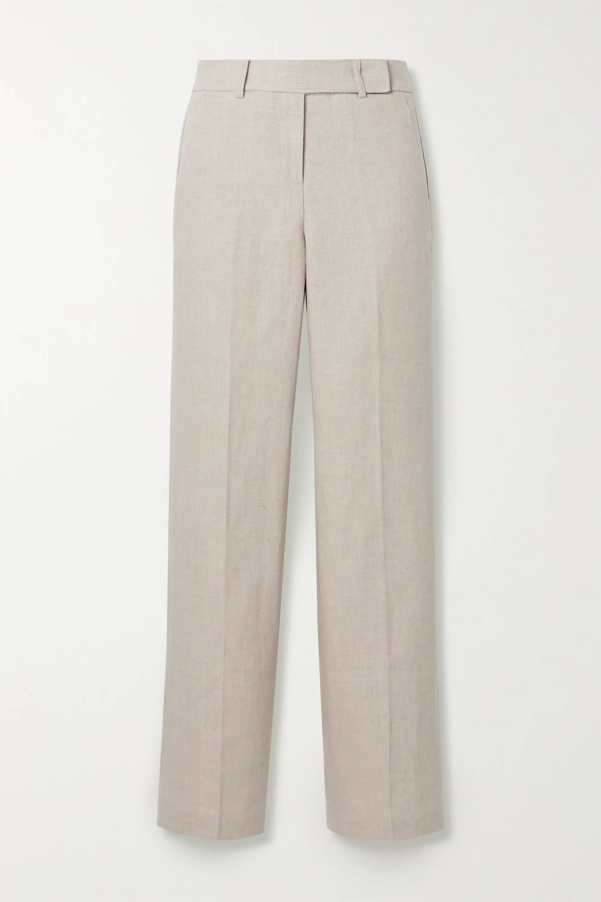 Linen straight-leg pants | NET-A-PORTER (UK & EU)