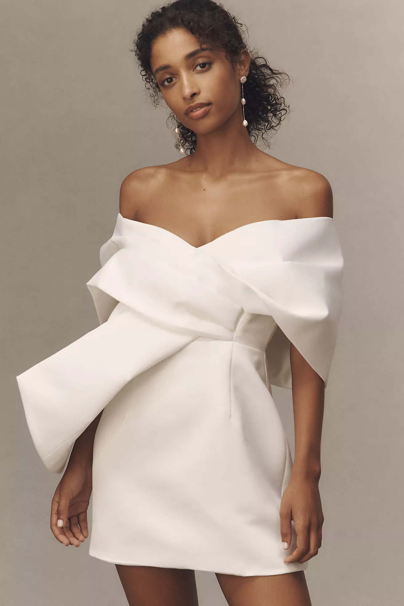 Elliatt Dandelione Off-Shoulder Mini Dress | Anthropologie (US)