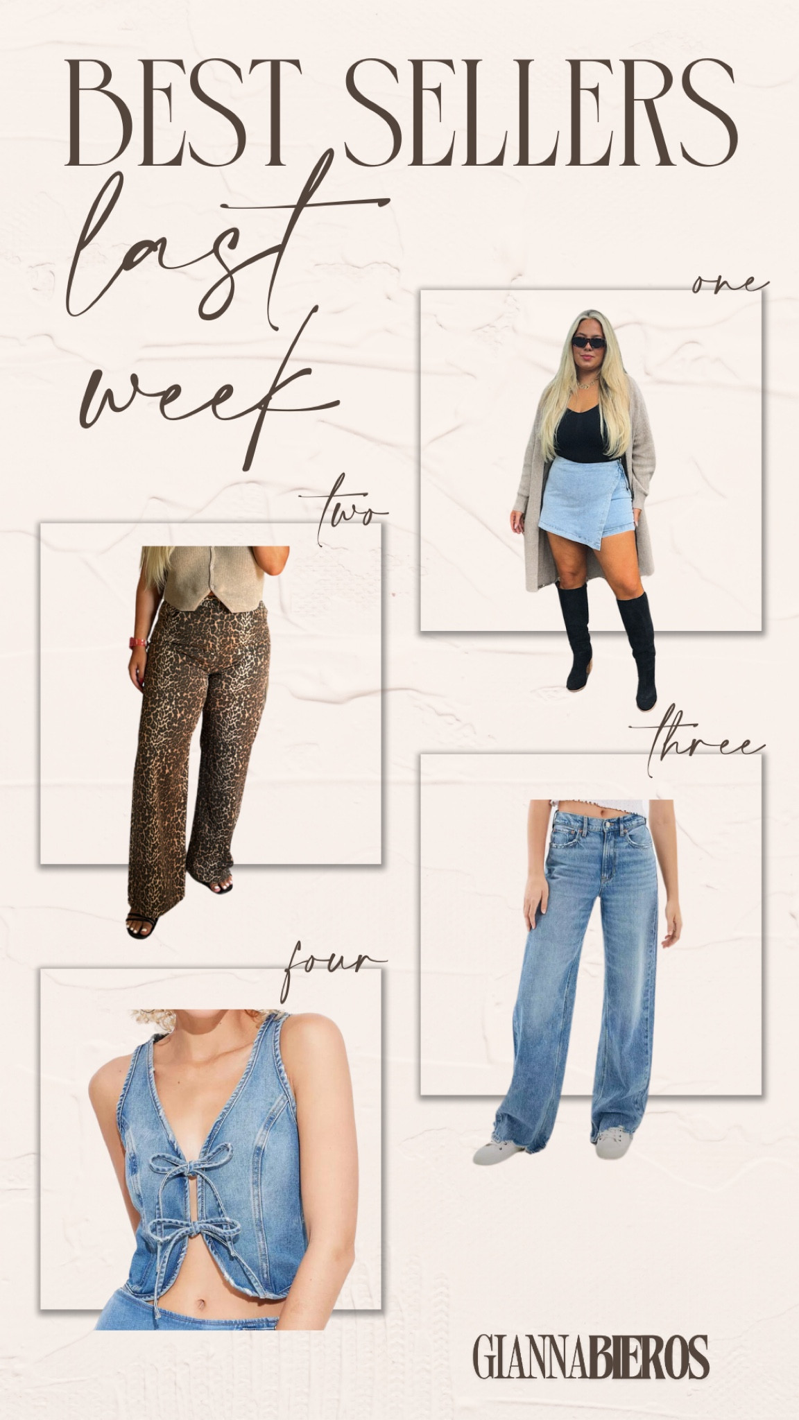 Last Weeks Best Sellers

What you loved last week!!!

#mostloved #mostpurchased #bestsellers

#LTKFindsUnder50 #LTKMidsize #LTKSaleAlert