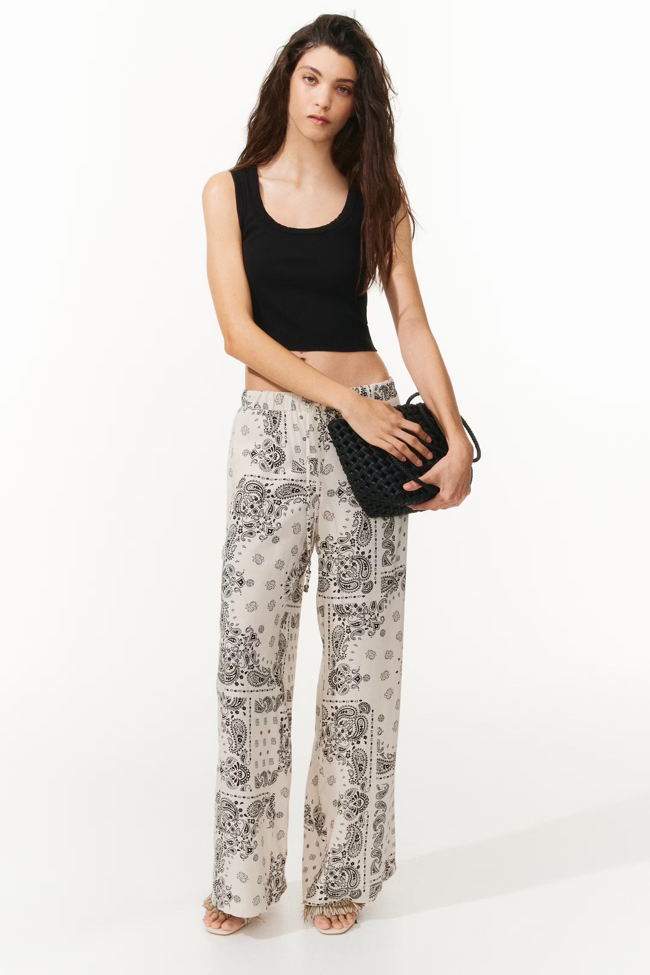 Wide-Leg Drawstring Pants | H&M (US + CA)