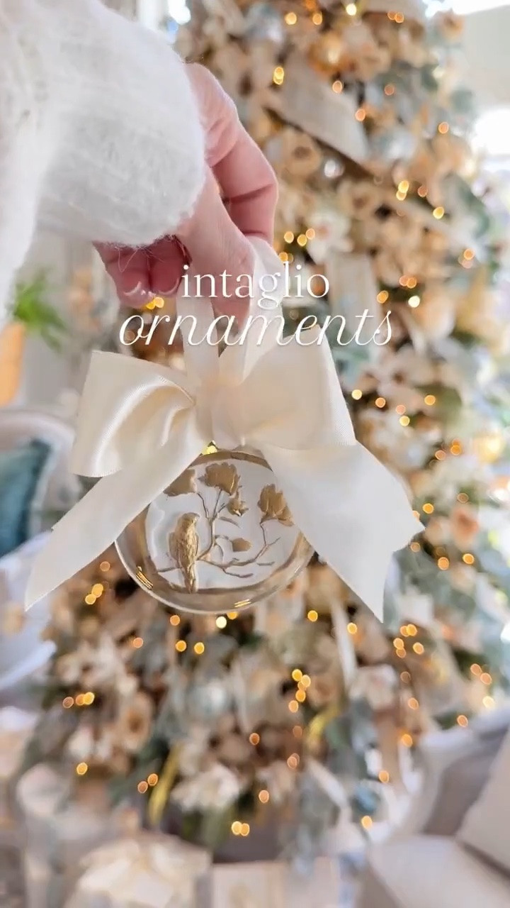 Added intaglio ornaments to my Christmas trees last year 🎄

#LTKHome #LTKdayinmylife #LTKootd