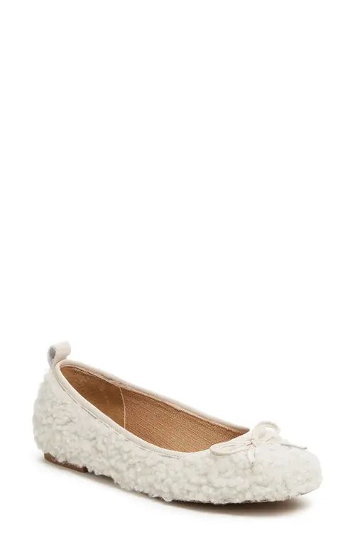 Kelsi Dagger Brooklyn Frankie Square Toe Ballet Flat in Natural at Nordstrom, Size 11 | Nordstrom