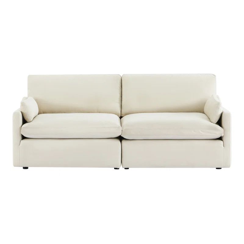 Idana 89.7" Modular Cloud Sofa with Reversible Cushions | Wayfair North America