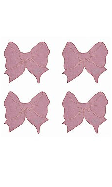 Chefanie Bow Cocktail Napkins Set Of 4 from Revolve.com | Revolve Clothing (Global)
