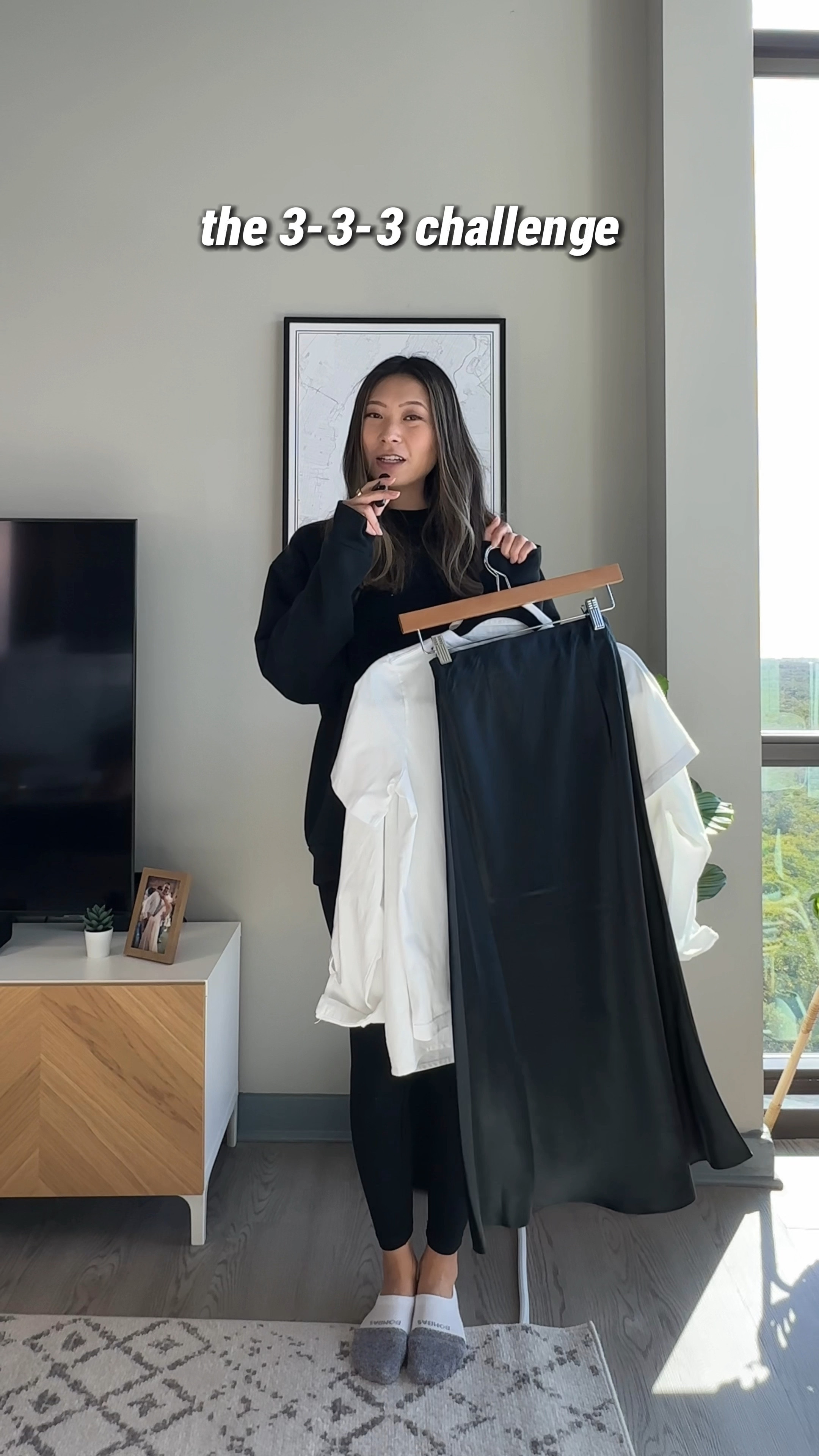 Taking on the 333 clothing challenge to see how many outfits I can create with 3 tops, 3 pants and 3 pairs of shoes. I’m working with a white t-shirt from COS, white button-up shirt from djerf avenue, gray cashmere sweater from reformation, a pair of straight leg jeans from Madewell, gray tailored pants from Aritzia, a black maxi slip skirt from Aritzia, white Air Force 1 sneakers from Nike, black ballet flats from loeffler randall, black kitten heel sling backs from Cole Haan and a nike dad hat and belt from Hermes for accessories

capsule wardrobe, classic style, neutral outfits, ootd, outfit ideas

#LTKMostLoved #LTKVideo #LTKstyletip