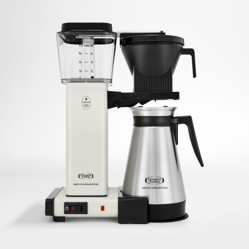 Moccamaster KBGT Thermal Brewer 10-Cup Off-White Coffee Maker + Reviews | Crate & Barrel | Crate & Barrel