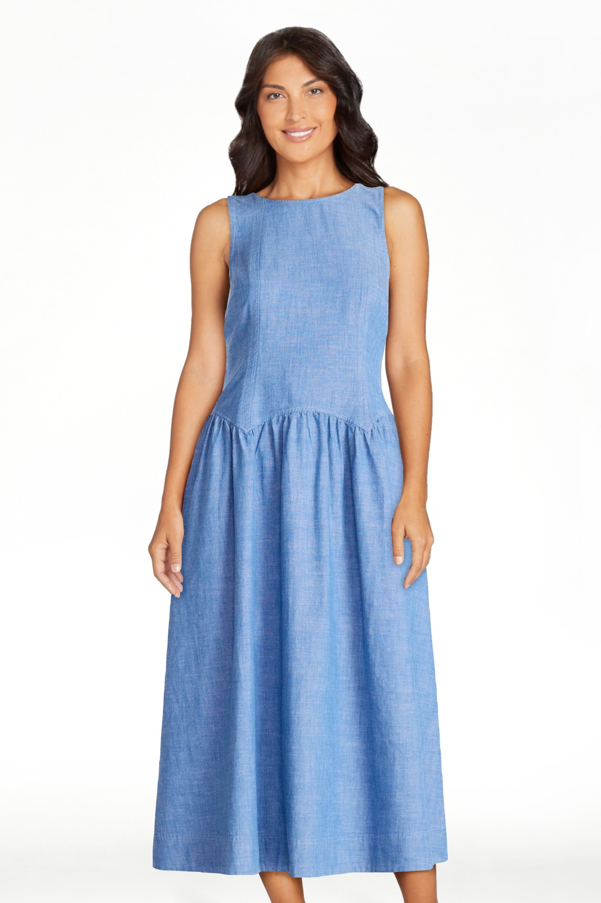 Free Assembly Women’s and Women's Plus Sleeveless Cotton Racer Back Maxi Dress, Sizes XS-4X | Walmart (US)