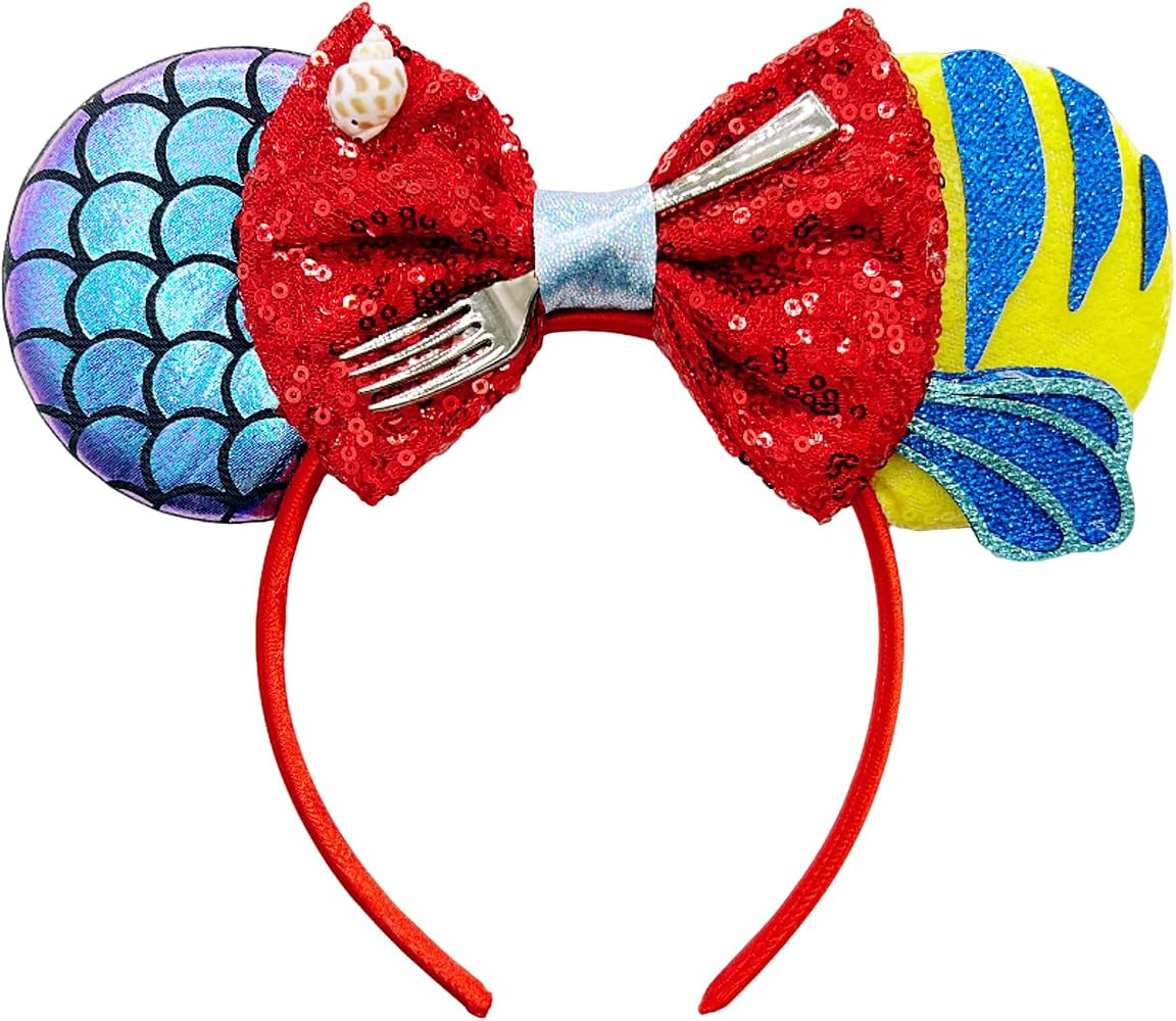 Mouse Ears for Women Headband Outfit Costume Mouse Ears Hair Accessories Birthday Decorations | Amazon (US)