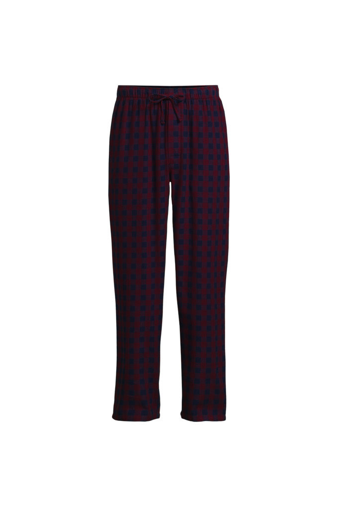 Men's Big Flannel Pajama Pants - Lands' End - Red - 4XL | Lands' End (US)