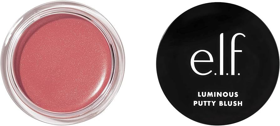 e.l.f. Luminous Putty Blush, Putty-to-Powder, Buildable Blush With A Subtle Shimmer Finish, Highl... | Amazon (US)