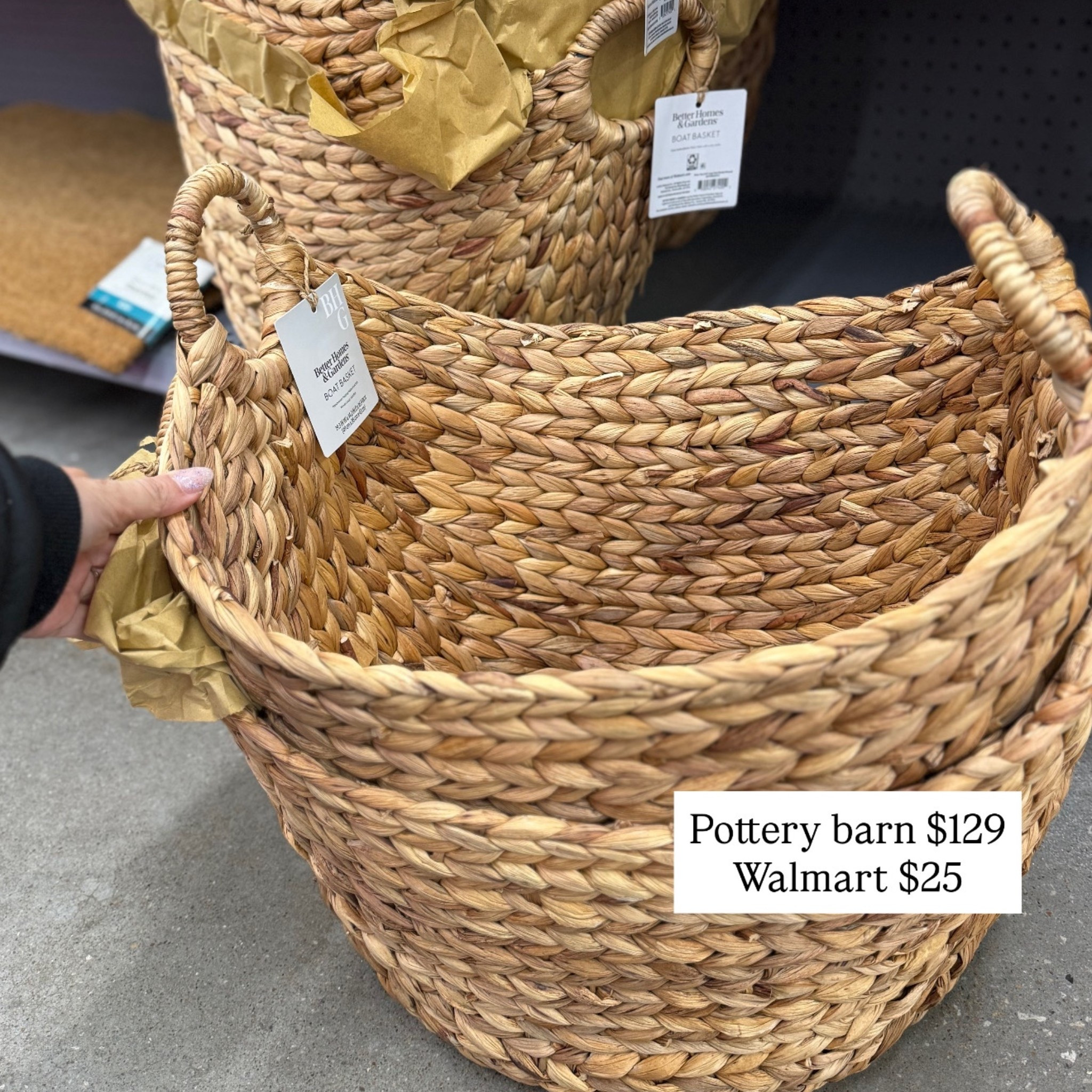 Why would I pay Pottery Barn prices when Walmart has this?! 🤯
This woven basket from Walmart looks identical to high-end versions (looking at you, Pottery Barn 👀) but it’s only $25. Same size, same texture, same elevated look—without the $100+ price tag.

Perfect for blankets, toys, laundry, plants, or entryway storage. One of those pieces that instantly makes your home feel more styled.

✨ Pottery Barn look-for-less
✨ Heavy-duty + great quality
✨ Neutral, timeless design
✨ Walmart home win

#LTKSaleAlert #LTKFindsUnder50 #LTKHome