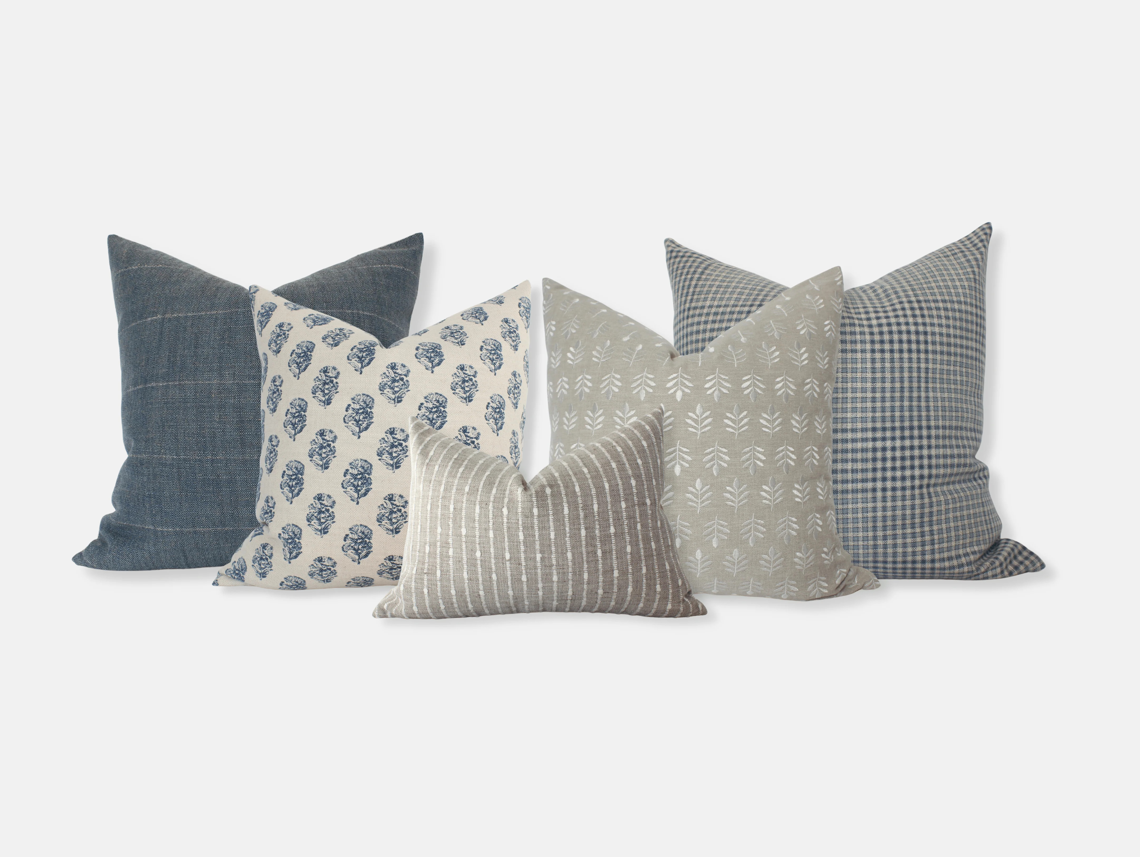 Sandy Sofa Pillow Combo | Set of 5 | Textileish Designs