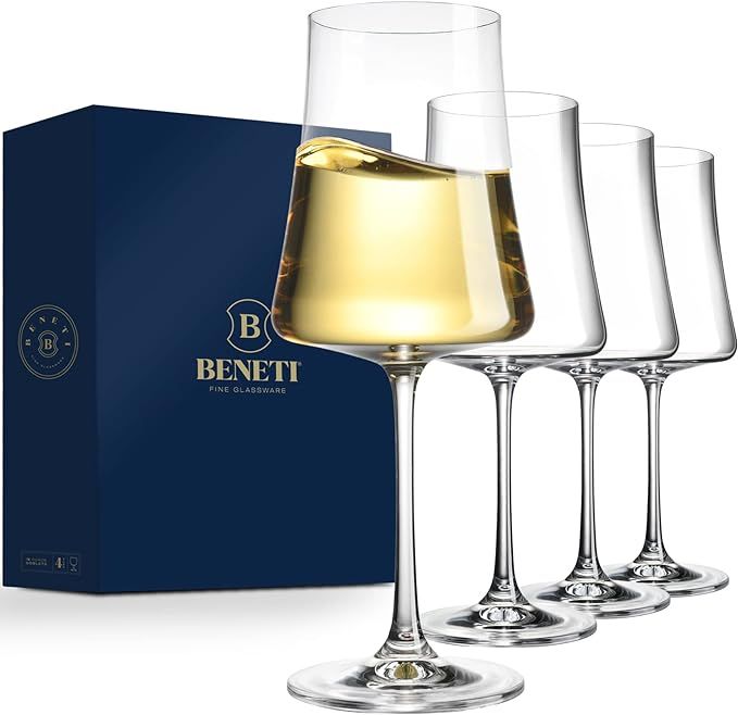 European Wine Glasses, High-End Stylish Wine Glass, [4 Pack] 15 Ounces Red Wine Glasses, Premium ... | Amazon (US)