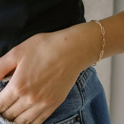 Piper Paperclip Chain Bracelet Gold  - Honeycat | Target