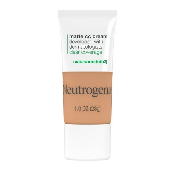 Neutrogena Clear Coverage Flawless Matte CC Cream, Wheat, 1 oz - Walmart.com | Walmart (US)