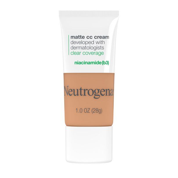 Neutrogena Clear Coverage Flawless Matte CC Cream, Wheat, 1 oz - Walmart.com | Walmart (US)