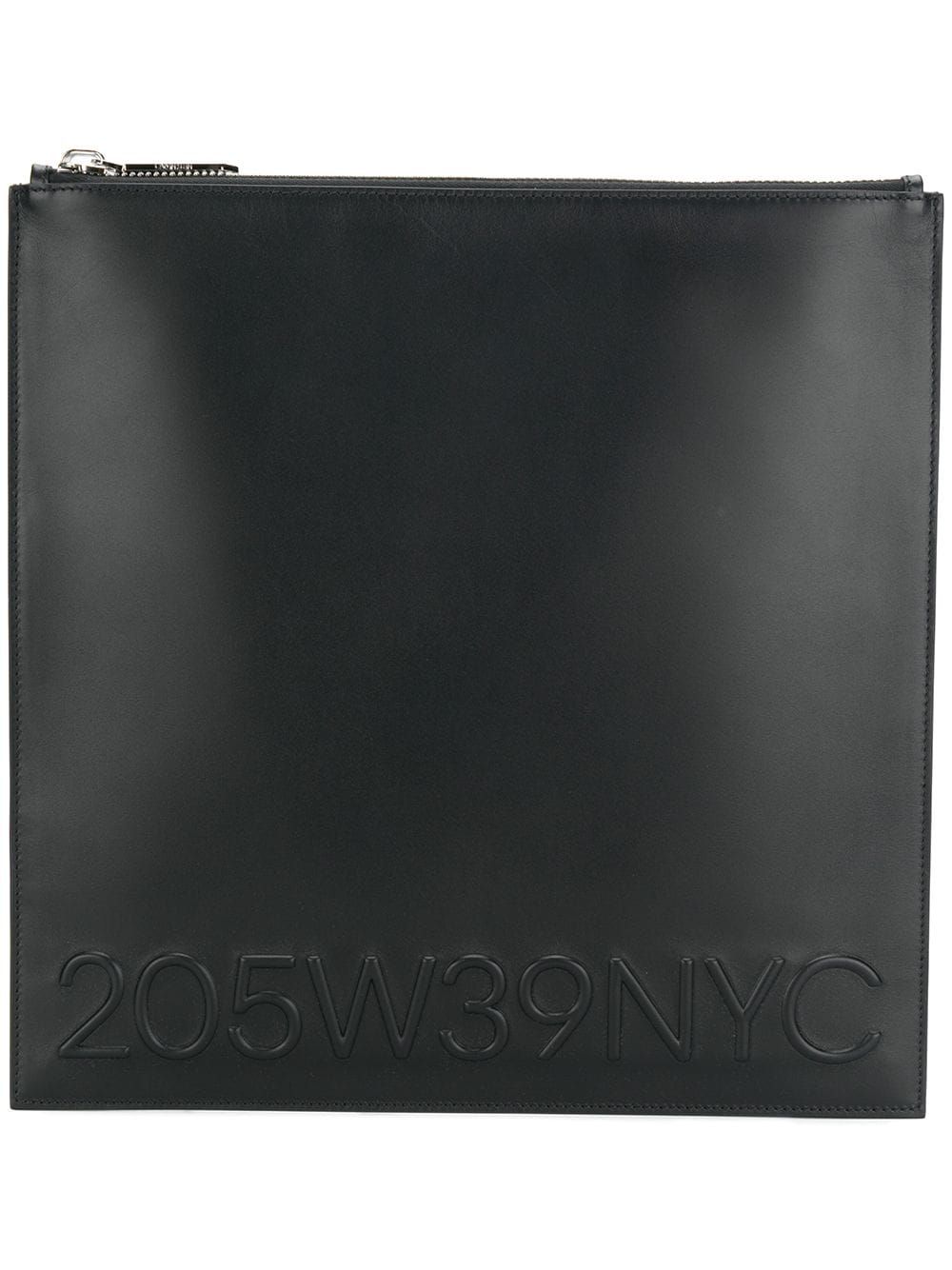 Calvin Klein 205W39nyc embossed logo clutch - Black | FarFetch US