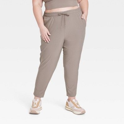 Women's Stretch Woven High-Rise Taper Pants - All In Motion™ | Target